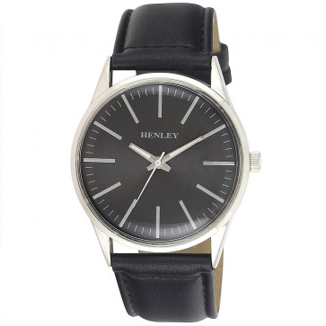 Contempory Index Watch - Black / Charcoal
