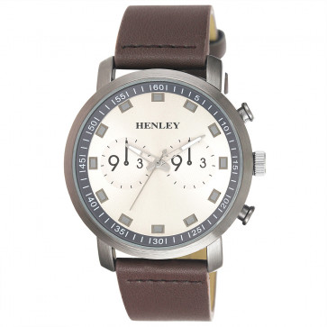 Raised Index Sports Watch - Brown