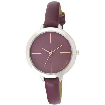 Skinny Strap Watch  - Berry