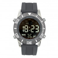 Men's Silicon Digital Watch - Grey