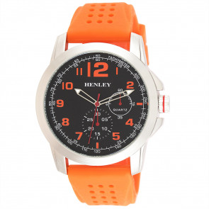 Silicone Crown Watch - Orange