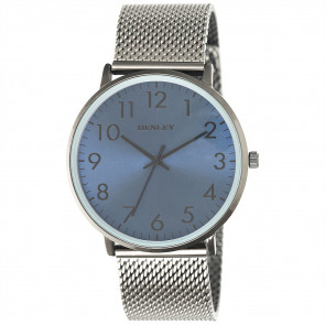Contemporary Numbered Mesh Watch - Black