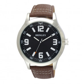 Men's Classic Stitched Watch - Tan/Black