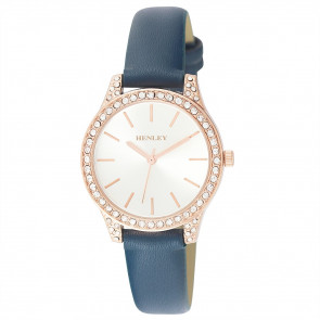 Petite Stone Set Watch - Blue