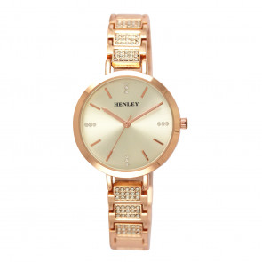 Diamante Bracelet Watch - Rose Gold Tone