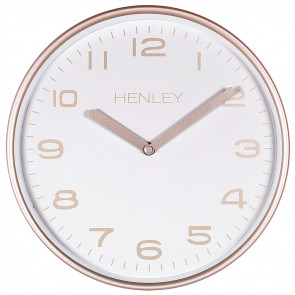 Modern Metal Pastel Clock - Buff Bronze